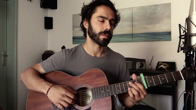 record an acoustic guitar track for your song
