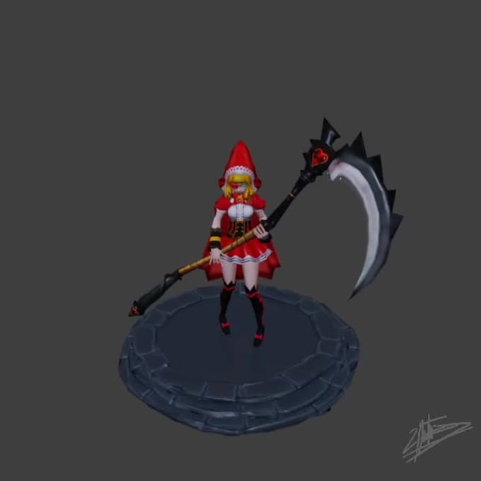 create cute 3d characters and mascots for games or 3d print