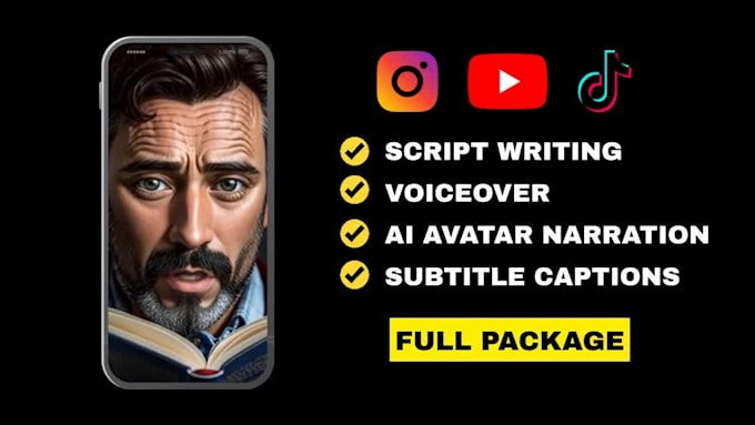 write, narrate and create scary horror stories for youtube, instagram and tiktok
