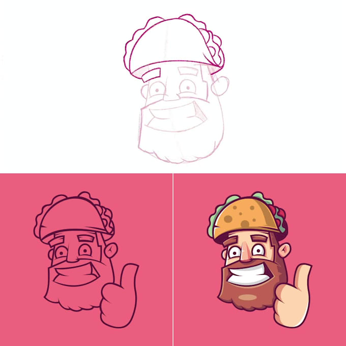 design a cartoon logo, avatar, mascot for you