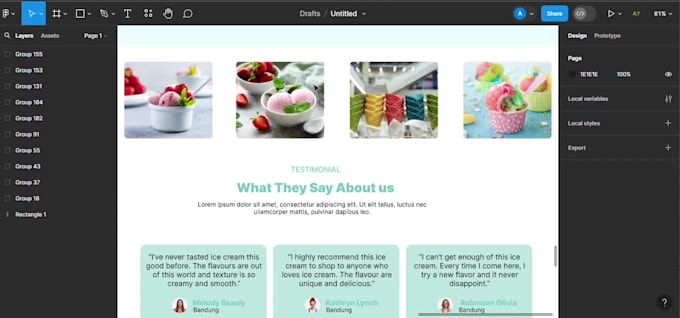 Design a responsible ui ux website landing page in figma by ...