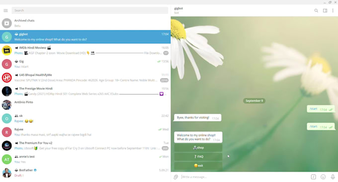 make a telegram bot