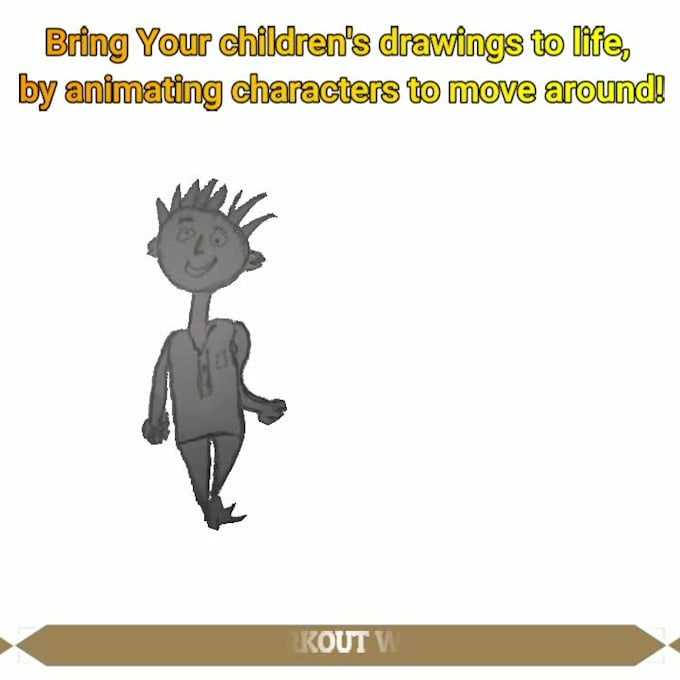 Make childrens drawings animating characters to move around by