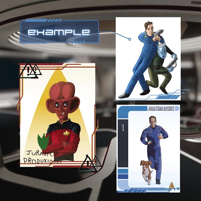 draw you as a star wars trek character