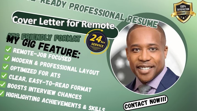 design modern resume and compelling cover letter for remote opportunities