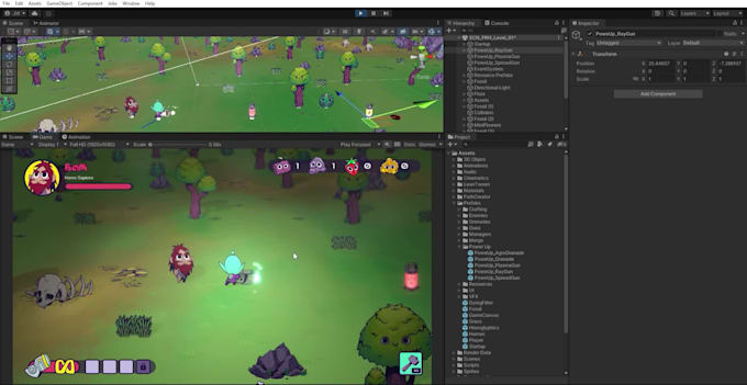 develop your game in unity