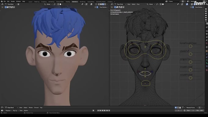 do 52 arkit blendshapes for ios face mocap live link ready