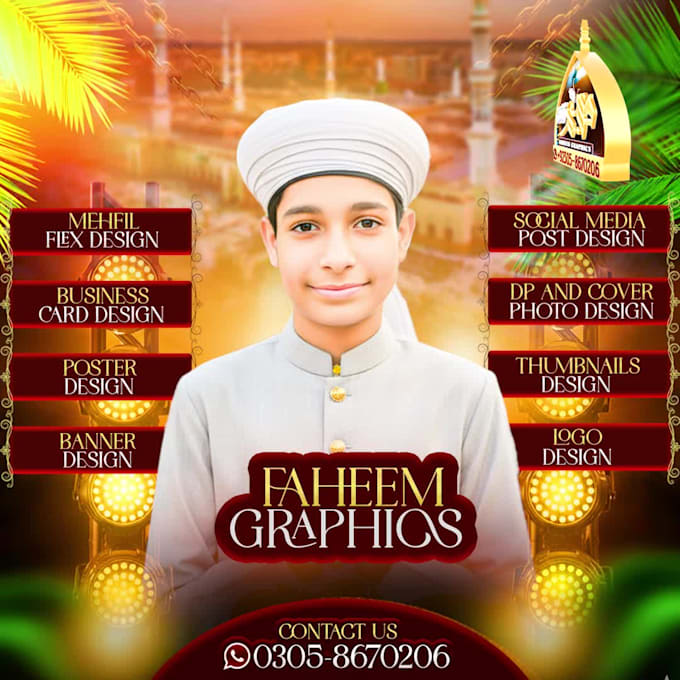 create attractive posters, banners, and flex designs, social media posts,add