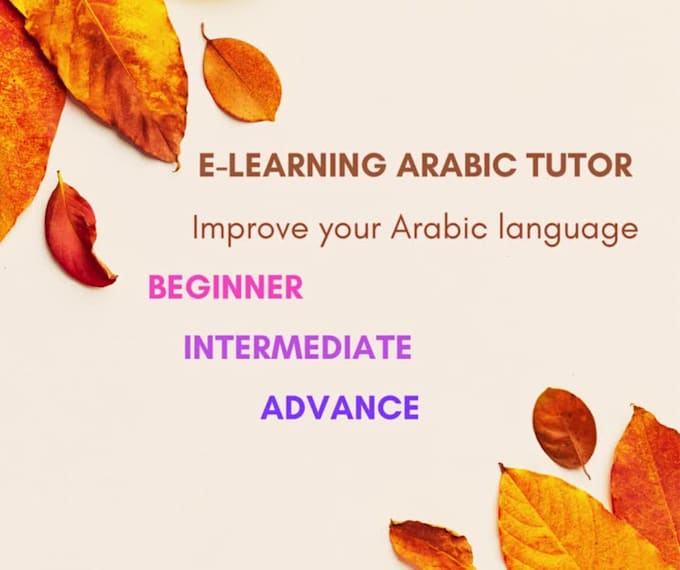 be your arabic tutor