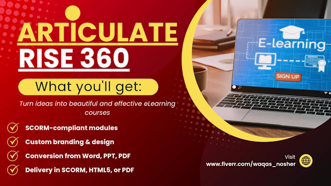 design interactive elearning course in articulate rise 360