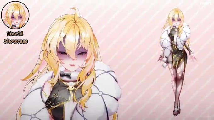 design live2d vtuber mode, 2d vtuber rigging, vtuber commission for stream