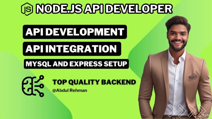 do node js API development for your web or mobile app