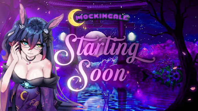 create an awesome anime vtuber twitch overlay for you