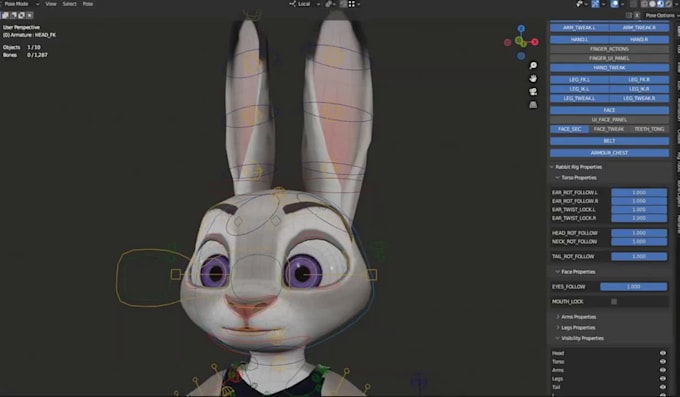Seien sie 3d-avatar-rigger, rig3d-modell für filme, arkit-rig, gesichts ...