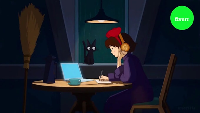 create lofi animation video for youtube