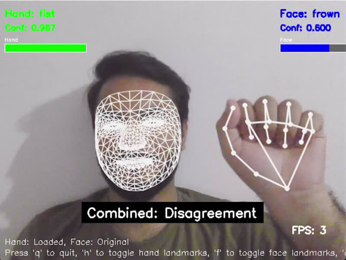 develop ai based hand and face gesture recognition systems