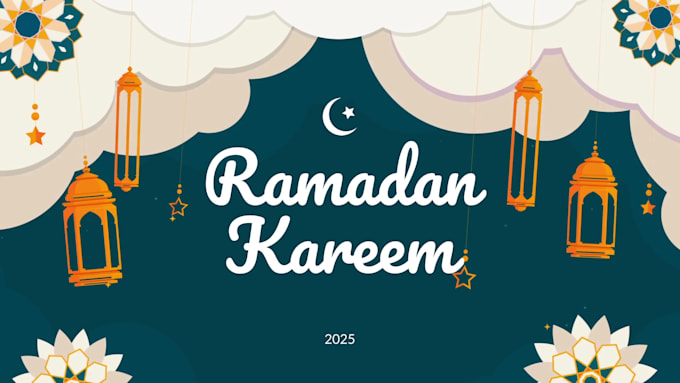 design your ramadan card and flyer, video