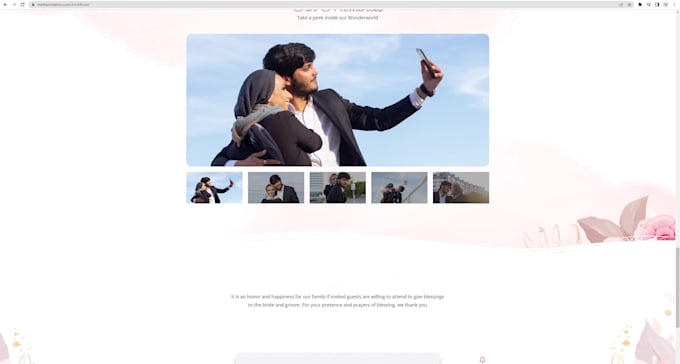 make your wedding invitation website