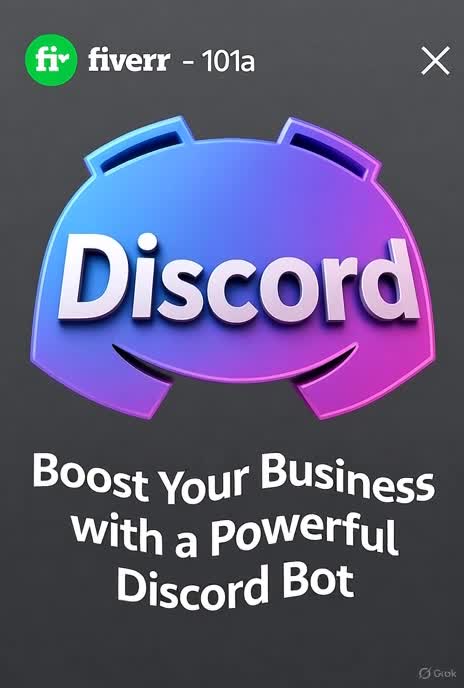Create a custom discord bot and server by Qaisar_27 | Fiverr