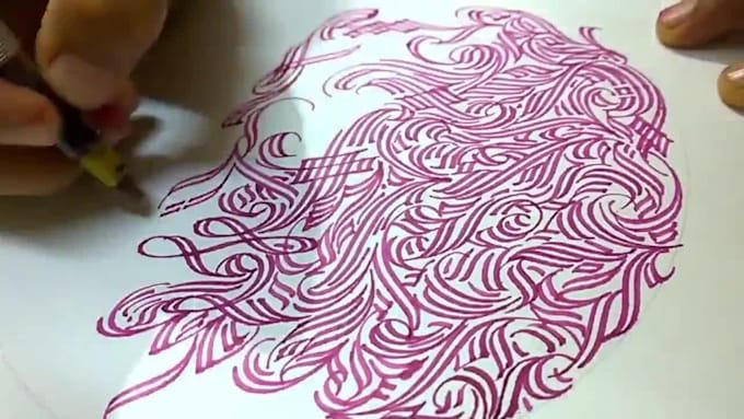 create a custom, intricate calligraphic circle for you