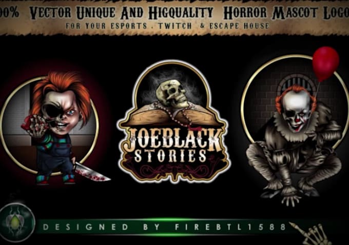 design horror scary logo