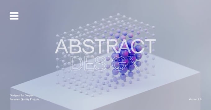 do 3d abstract and loop animation 3d illustration and art