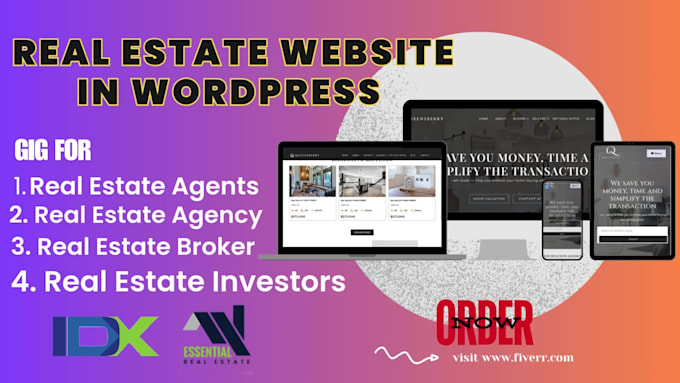 design your real estate website in wordpress with idx