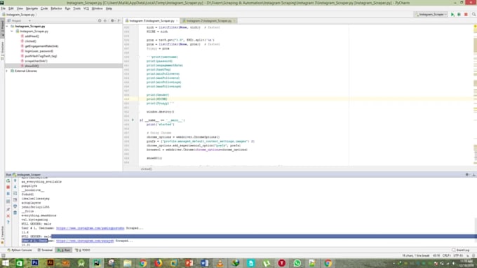 develop a robust python web scraping and automation bot