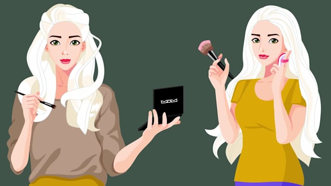 make cute vector characters illustrations