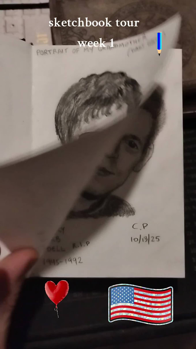 draw hand drawn graphite pencil portraits