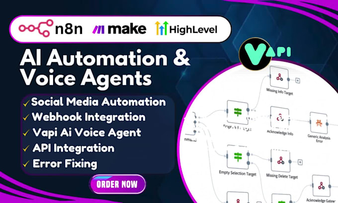 Gohighlevel vapi ai retell synthflow ghl ai voice agent, n8n automation ...