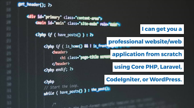 do PHP programming and web application development