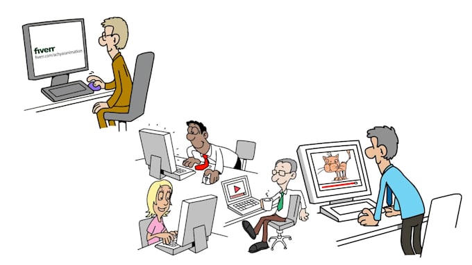 create a whiteboard animation video