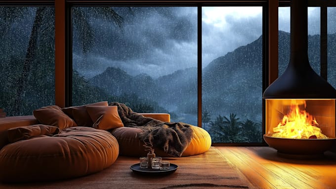 create ambient rain videos for youtube channel