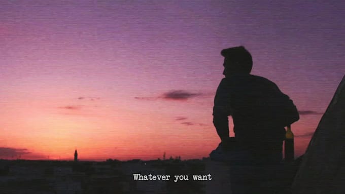 create vhs style lyric video