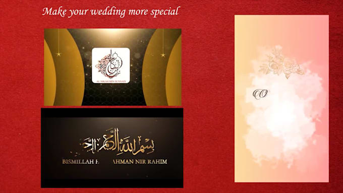 create a wedding invitation video