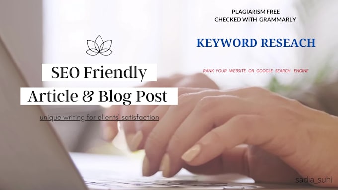 do SEO optimized article writing or blog post writing