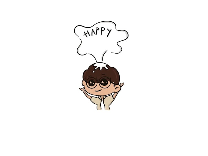 draw cute and simple chibi anime cartoon character
