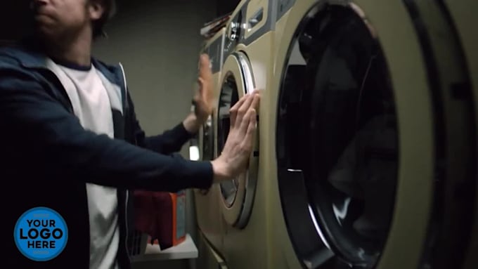 add logo and text bad day funny video