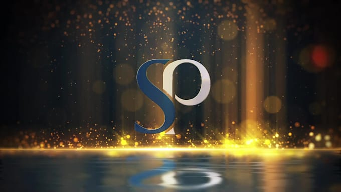create smoking gold particles animation for logo or text