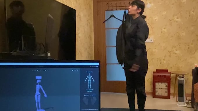 record motion capture with rokoko suit
