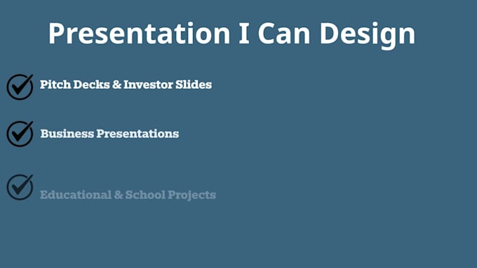do creative powerpoint for you