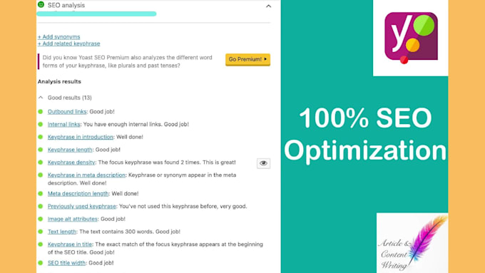 write SEO optimized article