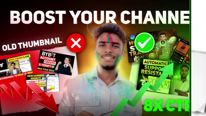 design professional clickbait youtube thumbnails