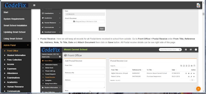 provide a ready school management system in 24hours