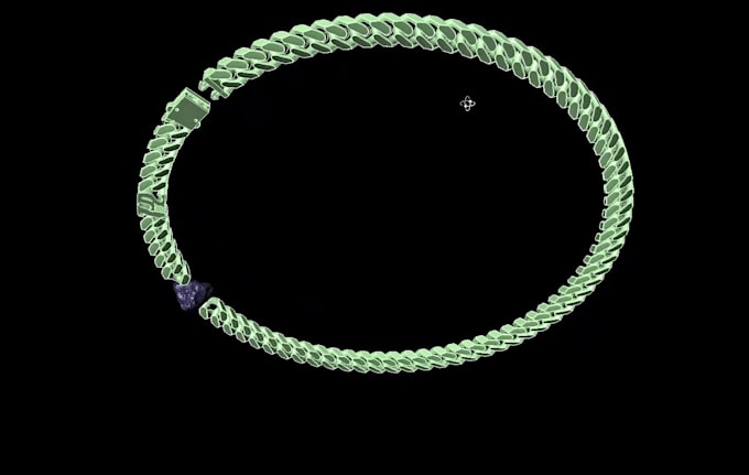 design cuban bracelets, bangle and necklaces for 3d printing