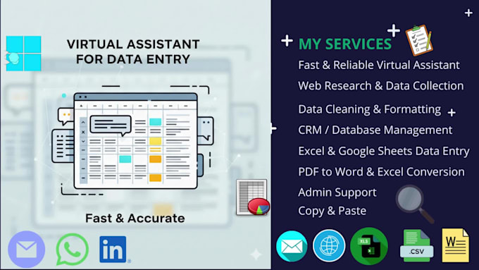 work as a reliable virtual assistant for admin support
