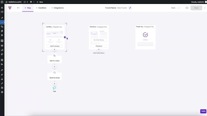 install wpfunnels and mail mint pro lifetime license on your sales funnel site