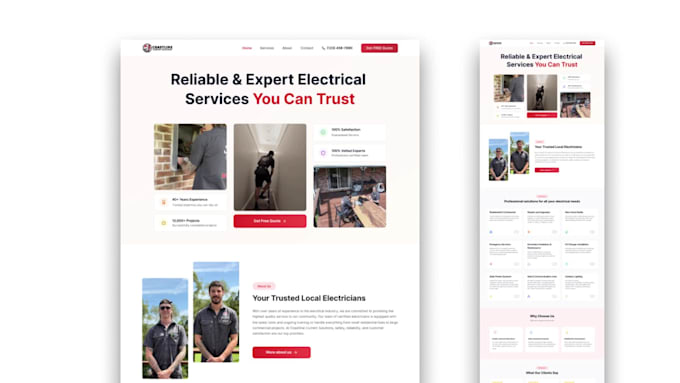 Design high converting landing page in figma website ui ux by Lalith ...