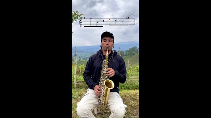 put the sheet music in your video